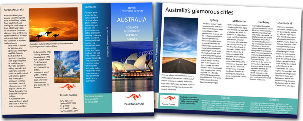Australia Brochure - Tim Millaway